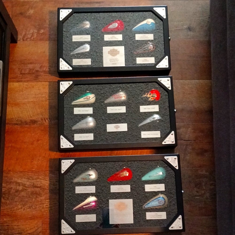 Harley Davidson Collector shadow box tank set 3 🏍️